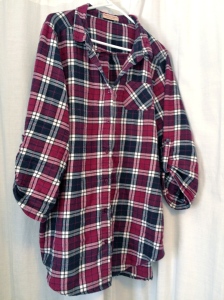This is the "Boyfriend Shirt" from Dorothy Perkins, my current favorite sleep flannel.